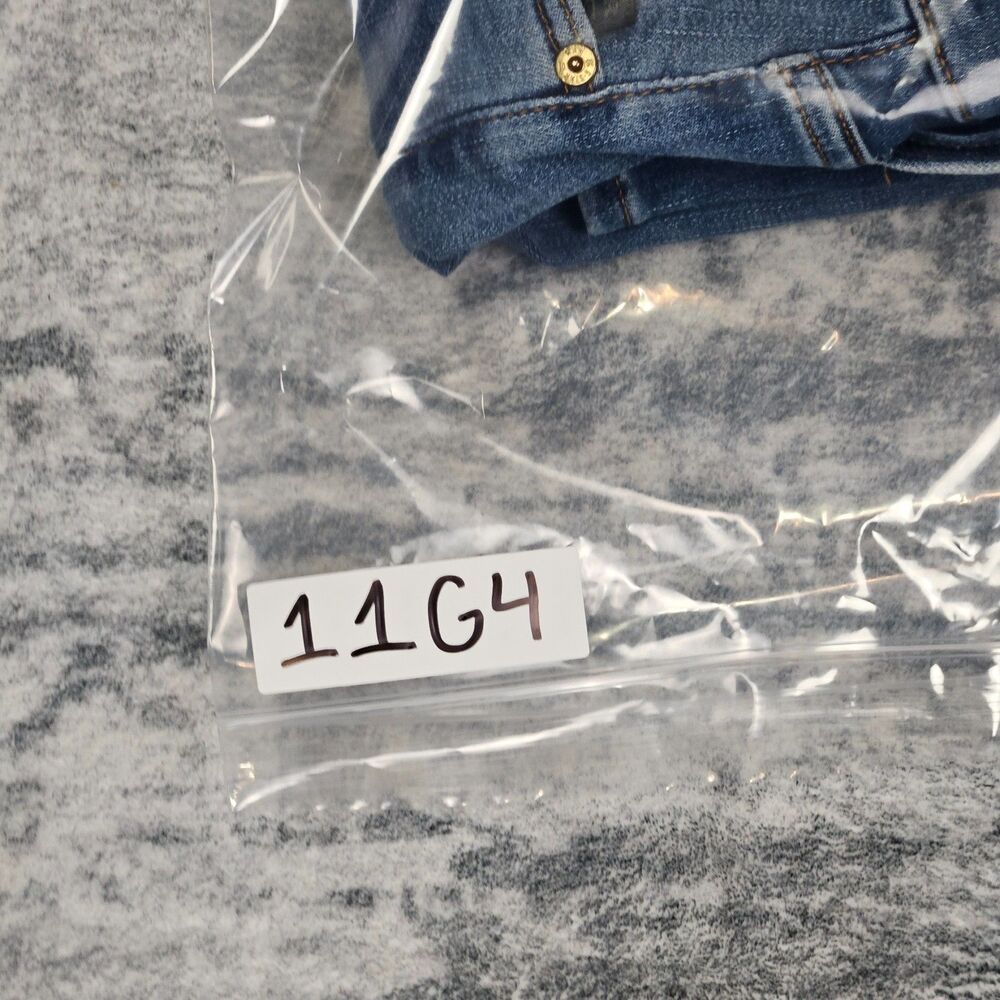 G Star Raw Jeans Mens 31x30 Blue Denim Slim Button Fly Light Wash Stretch 3301 - Picture 15 of 15